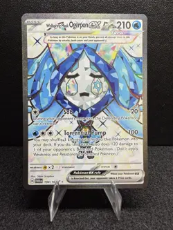 Pokemon Wellspring Mask Ogerpon ex 194/167 Sv06 Ultra Rare Basic 210 HP Holo - Image 1