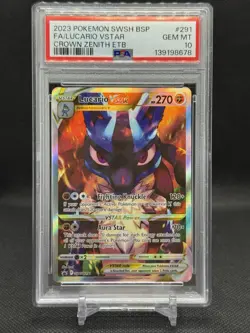 LUCARIO VSTAR 291/159 | PSA 10 | SWSH BLACK STAR PROMO POKEMON - Image 1