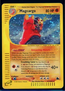 Pokemon SKYRIDGE - #H17/H32 Magcargo - Holo - ENG - SWIRL - MP - Image 1