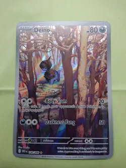 Pokemon Deino 146/086 White Flare SV Illustration Art Rare Near Mint Fresh - Image 1