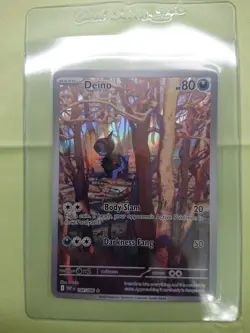 Pokemon Deino 146/086 White Flare SV Illustration Art Rare Near Mint Fresh - Image 3