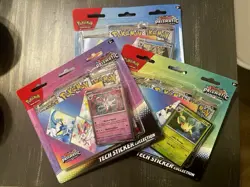 Pokemon TCG Prismatic Evolutions Tech Sticker Collection Set Lot Of 3 Sealed New - Image 1