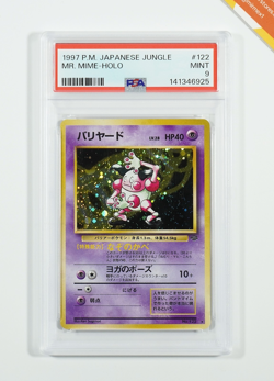 Pokemon PSA 9 Mr. Mime #122 Holo Jungle 1997 Japanese - Image 1