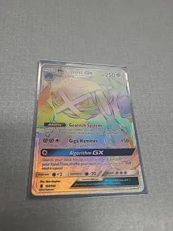 Pokemon Metagross GX 250 HP Full Art Secret Rare Holo 157/145 See Pictures - Image 2