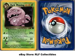 2000 Pokemon, Team Rocket, #31/82 Dark Weezing, Rare - Image 1