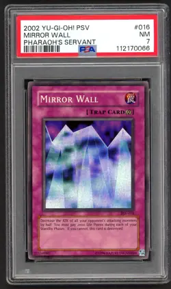 Yu-Gi-Oh! - PSA 7 Mirror Wall 016 - Pharaoh's Servant - NM - PSA7 - Image 1