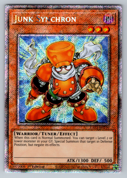 Junk Synchron Yugioh RA03-EN199 Platinum Secret Rare PSR NM - Image 1