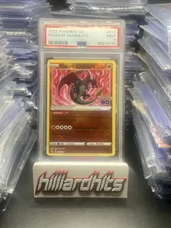 2022 POKEMON GO #011 RADIANT CHARIZARD PSA 9 - Image 1