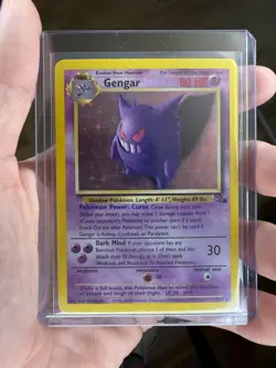 Pokemon Gengar Holo Rare Unlimited Fossil, 5/62 - Image 1