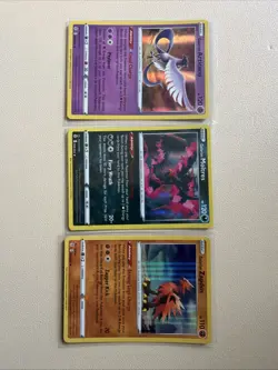 GALARIAN MOLTRES, ARTICUNO, ZAPDOS Evolving Skies Holo rare Pokemon TCG Set NM - Image 1