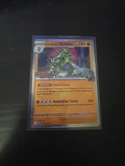 Pokemon TCG - Team Rocket's Tyranitar Stamped Promo 096/182 Destined Rivals NM - Image 1