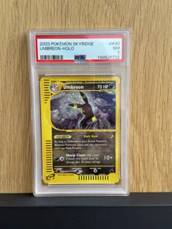 2003 Pokemon Umbreon Skyridge Holo Rare Card #H30 PSA 7 - Image 1