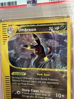 2003 Pokemon Umbreon Skyridge Holo Rare Card #H30 PSA 7 - Image 3