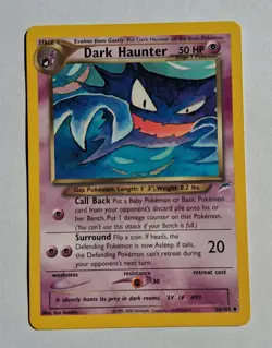 Pokemon - Dark Haunter - Neo Destiny 36/105 - Uncommon - LP - Image 1