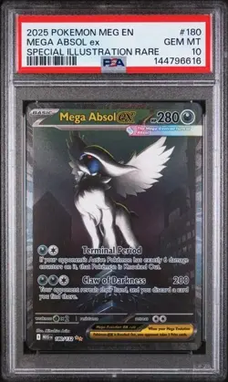 PSA 10 MEGA ABSOL ex SPECIAL ILLUSTRATION RARE 2025 POKEMON MEGA EVOLUTION #180 - Image 1
