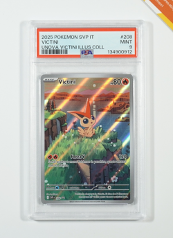 Pokemon PSA 9 Victini #208 FA Unova Victini Illustration Coll Promo 2025 English - Image 1