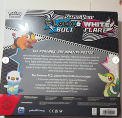 POKEMON SV10.5 BLACK BOLT WHITE FLARE POSTER COLLECTION BOX SEALED - Image 2