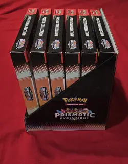 Pokemon Prismatic Evolutions Poster Collection Sealed Full Display Case Lot Of 6 - Image 4