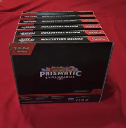 Pokemon Prismatic Evolutions Poster Collection Sealed Full Display Case Lot Of 6 - Image 5
