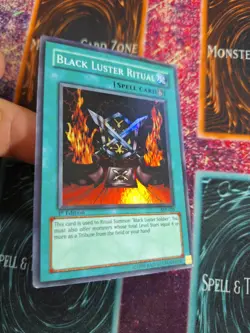 Yu-Gi-Oh! TCG Black Luster SYE-025 Super Rare 1st Edition Lightly Played - Image 2