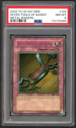 Yu-Gi-Oh! - PSA 8 Seven Tools of The Bandit 129 - Metal Raiders - NM-MT - PSA8 - Image 1