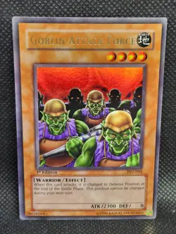 Yugioh Goblin Attack Force PSV-094 1st Edition Played Condition - Image 1