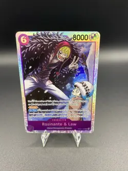 One Piece The Azure Sea’s Seven OP14-EB04 Rosinante & Law EB04-038 SR English - Image 1