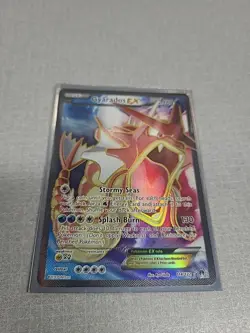 Pokemon Gyarados EX TCG Full Art Holo Ultra Rare Card 114/122 XY-Breakpoint NM - Image 2