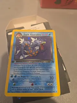 Pokemon Dark Gyarados Holo Rare TCG Card 1st Edition 8/82 Near Mint Condition - Image 1