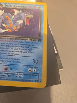 Pokemon Dark Gyarados Holo Rare TCG Card 1st Edition 8/82 Near Mint Condition - Image 2