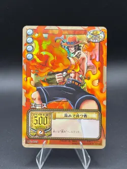 Portgas D. Ace LK-C05 Holo One Piece From TV Animation Card Game 2002 - Image 1