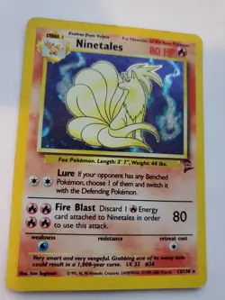 Ninetales Base Set 2 Holo Pokemon Card WOTC - Image 1