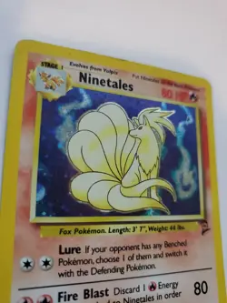 Ninetales Base Set 2 Holo Pokemon Card WOTC - Image 2