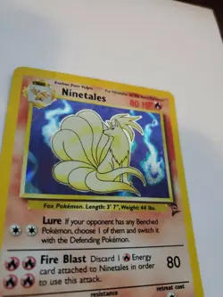 Ninetales Base Set 2 Holo Pokemon Card WOTC - Image 3