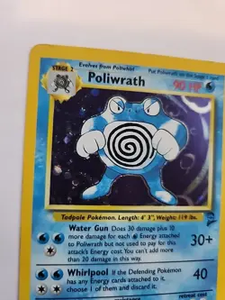 Poliwrath Base Set 2 Holo Pokemon Card WOTC - Image 2