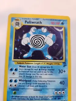 Poliwrath Base Set 2 Holo Pokemon Card WOTC - Image 3