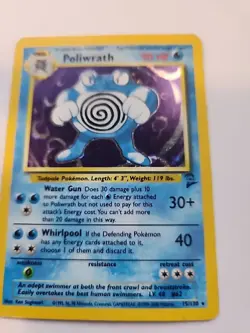 Poliwrath Base Set 2 Holo Pokemon Card WOTC - Image 5