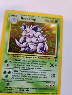 Nidoking Base Set 2 Holo Pokemon Card WOTC - Image 3