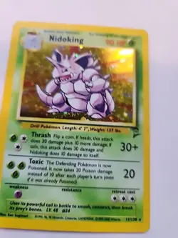 Nidoking Base Set 2 Holo Pokemon Card WOTC - Image 4