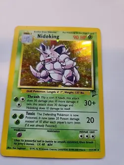 Nidoking Base Set 2 Holo Pokemon Card WOTC - Image 5