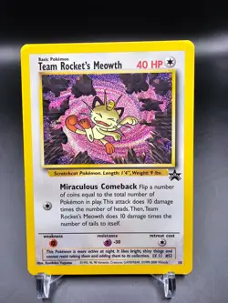 EX - Team Rocket's Meowth - 18 - WoTC Black Star Promo - Pokemon Card - Image 1