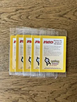 Sealed Entei Black Star Movie Promo- Pokemon Reverse Holofoil Lot Of 5 (5 Cards) - Image 1