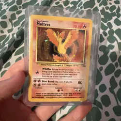 Moltres Holo - Fossil Set 12/62 - 1999 Pokemon Card LP WOtC - Image 1