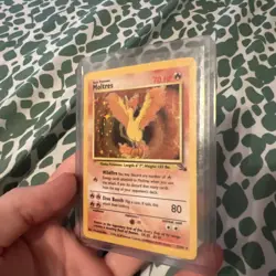 Moltres Holo - Fossil Set 12/62 - 1999 Pokemon Card LP WOtC - Image 3
