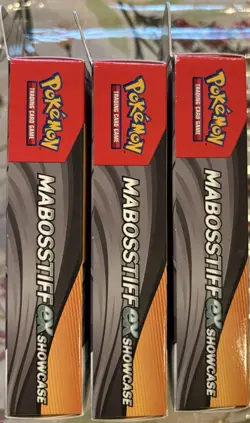 Lot 3 Pokemon TCG: Mabosstiff ex Showcase Boxes Brand New Sealed 9 Booster Packs - Image 3