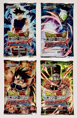 DRAGONBALL SUPER X4 BOOSTER SEALED CARD GAME PERFECT COMBINATION CON 12 CARDS - Image 1