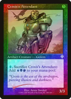 Crosis's Attendant FOIL Invasion HEAVILY PLD Artifact Uncommon MTG CARD ABUGames - Image 1