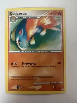 Pokemon QUILAVA LV.25 60/123 UNCOMMON NM CARD MYSTERIOUS TREASURES - Image 1
