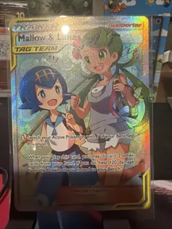 Pokemon TCG Mallow & Lana Cosmic Eclipse Full Art Ultra Rare Card 231/236 NM - Image 1