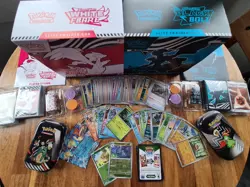 OPENED Black Bolt and White Flare ETB with Bulk Cards x111 C/UC/Holos/Rares MINT - Image 1